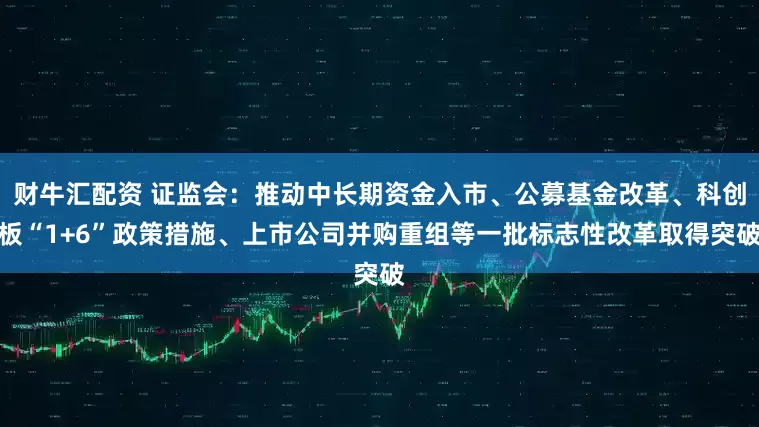 财牛汇配资 证监会：推动中长期资金入市、公募基金改革、科创板“1+6”政策措施、上市公司并购重组等一批标志性改革取得突破